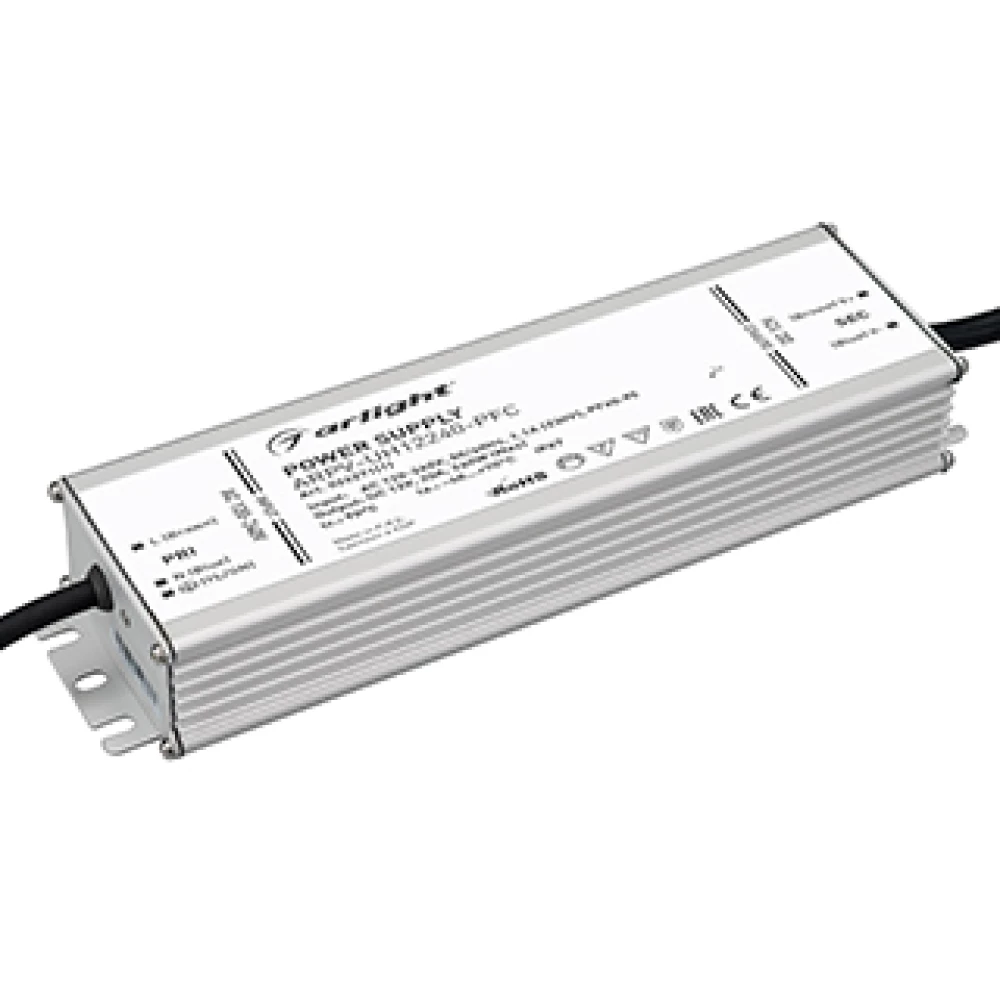 Блок питания ARPV-UH12240-PFC (12V, 20.0A, 240W) (Arlight, IP67 Металл, 7 лет) 024271(1) - Viokon.com