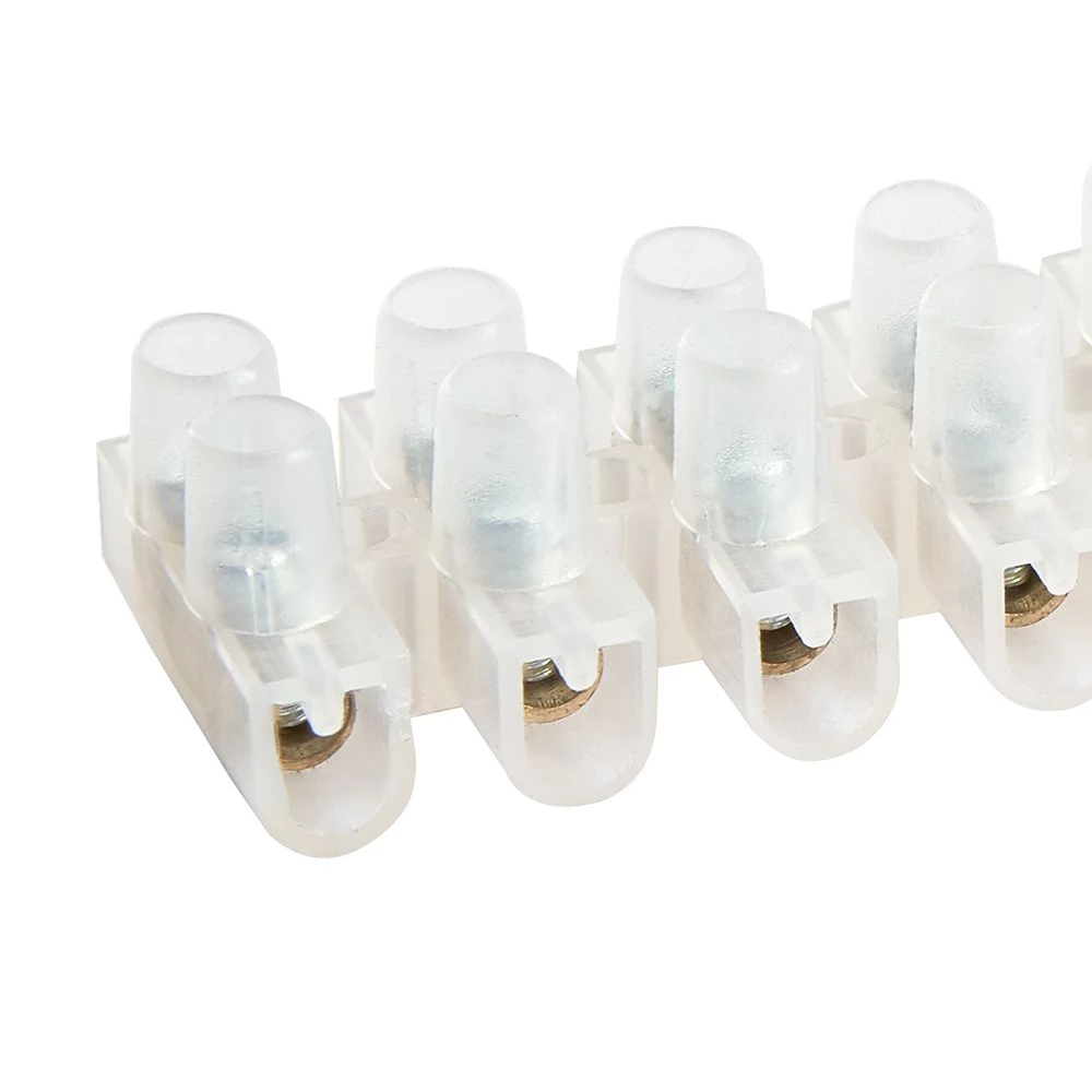 Колодка клеммная винтовая STEKKER, линейка 12 штук,  полиэтилен, LD227-3A DIY (39898) - Viokon.com