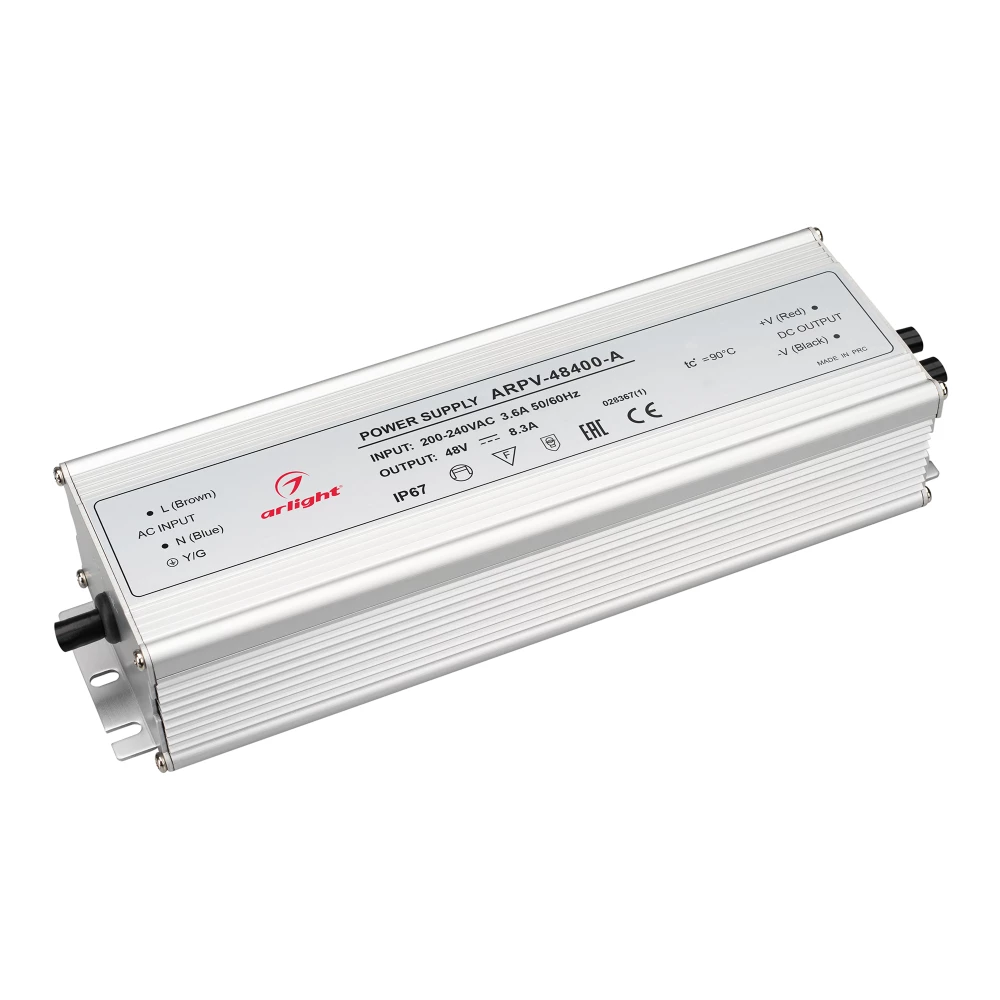 Блок питания ARPV-48400-A (48V, 8.3A, 400W) (Arlight, IP67 Металл, 3 года) 028367(1) - Viokon.com