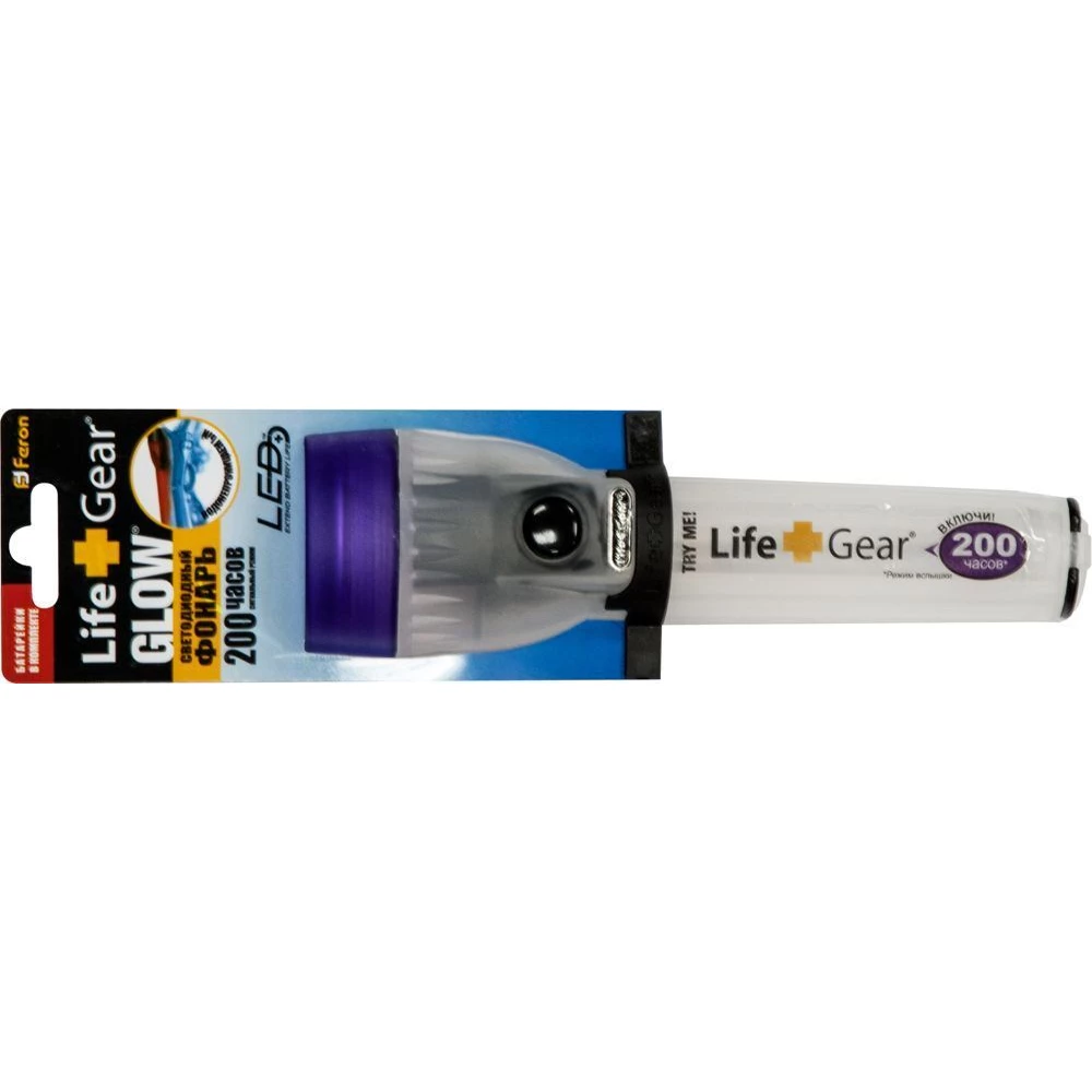Фонарь 2 Leds сиреневый 3*LR44, TL021 (12950) - Viokon.com