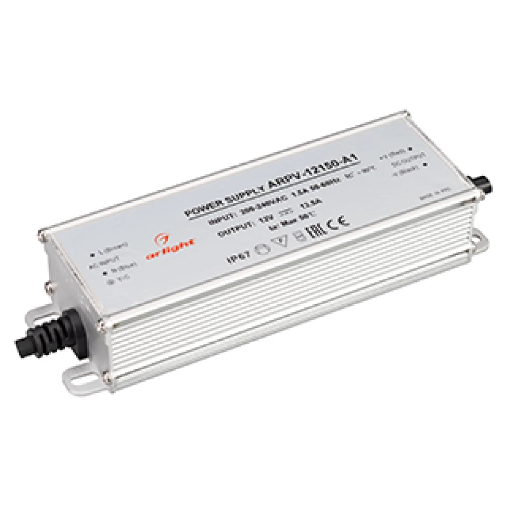 Блок питания ARPV-12150-A1 (12V, 12.5A, 150W) (Arlight, IP67 Металл, 3 года) 034206 - Viokon.com