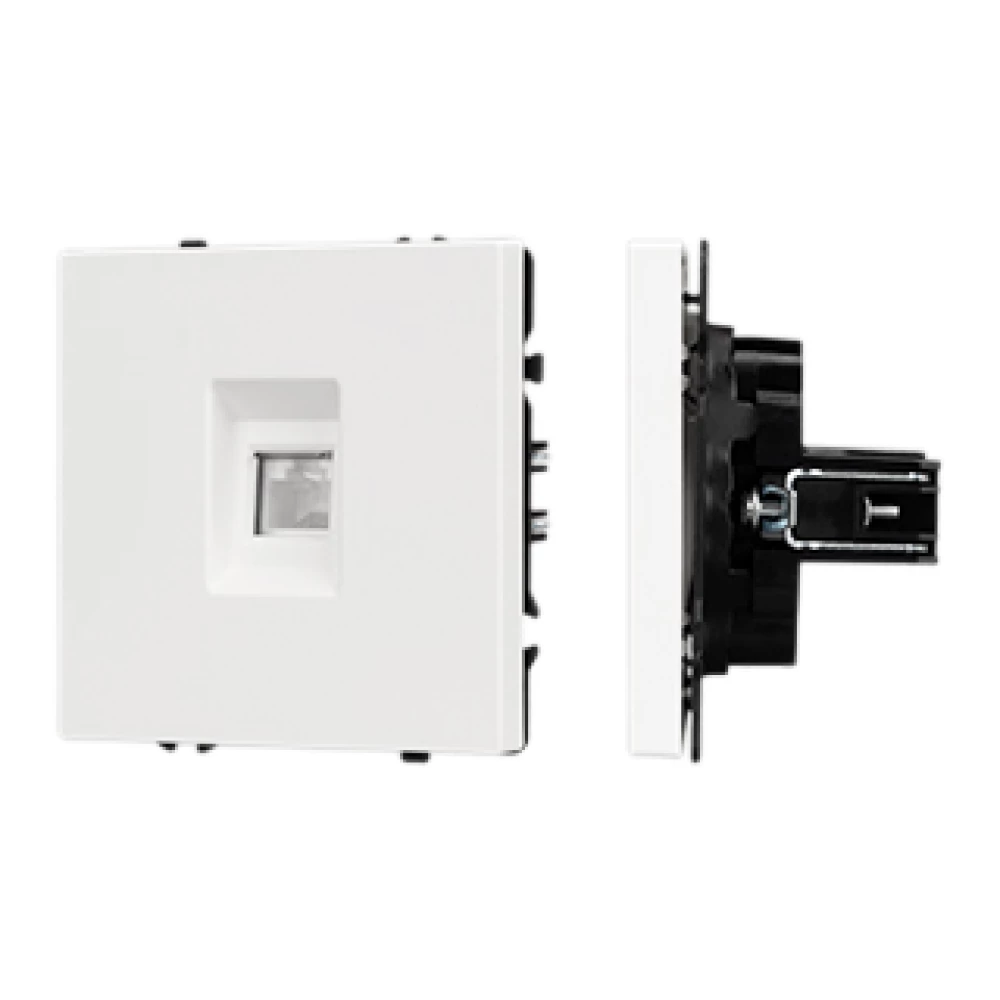 Механизм компьютерной розетки SCT-NOBE-MPC1-SFPL-WH (RJ-45, CAT6) (Arlight, Белый кварц) 054304 - Viokon.com