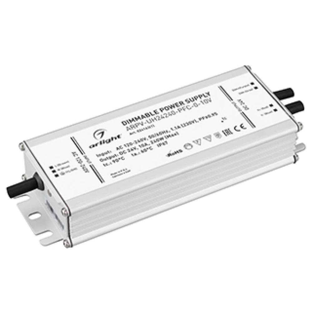 Блок питания ARPV-UH24240-PFC-0-10V (24V, 10.0A, 240W) (Arlight, IP67 Металл, 7 лет) 024143(1) - Viokon.com
