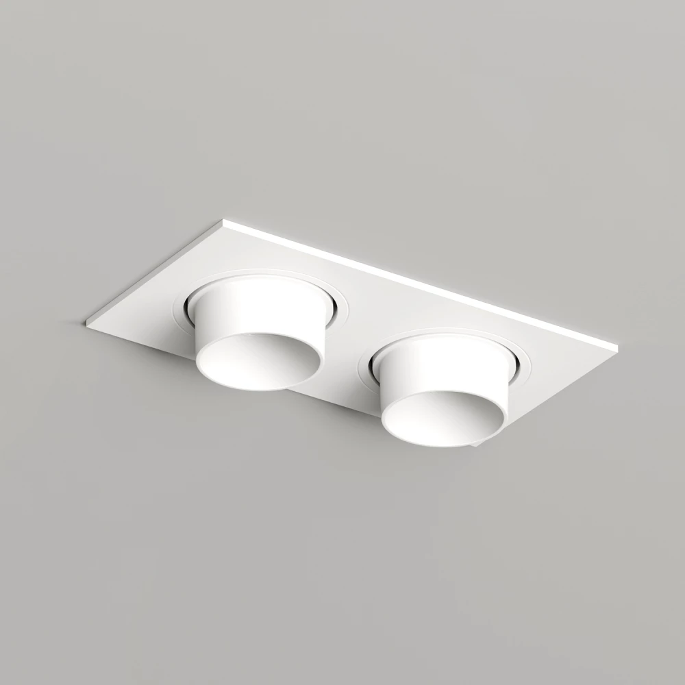 DK3122-WH Встраиваемый светильник IP20 до 15 Вт LED GU53 белый пластик - Viokon.com
