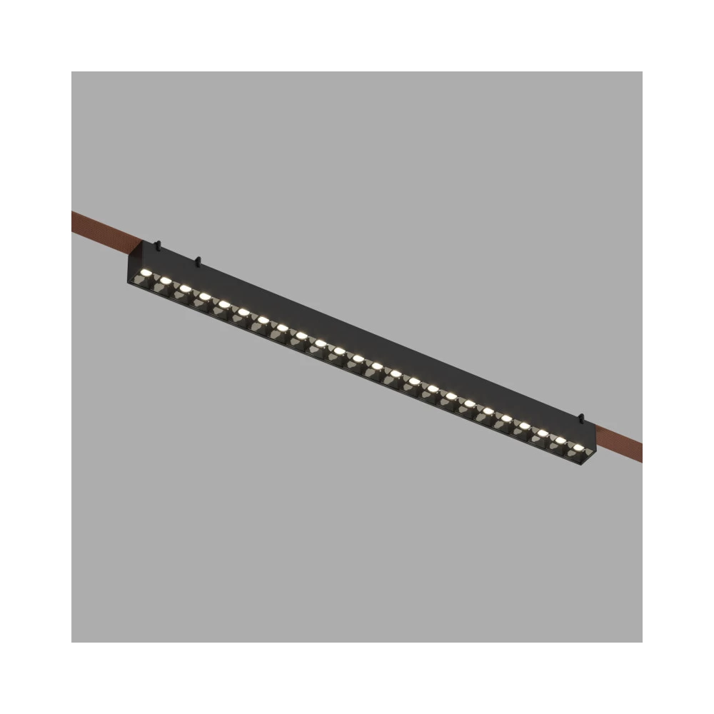 DK5572-BK Cветильник для трека-ремня Belty серия Grill со светодиодом L642W40H45мм 48V DC 24W RA90 24 4000K IP20 черный алюминий - Viokon.com
