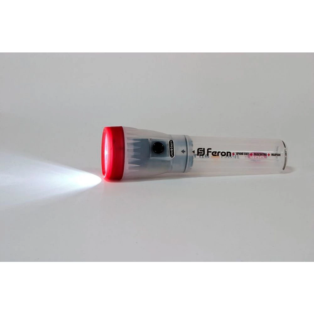 Фонарь 2 Leds красный 3*AA, TL023 (12924) - Viokon.com
