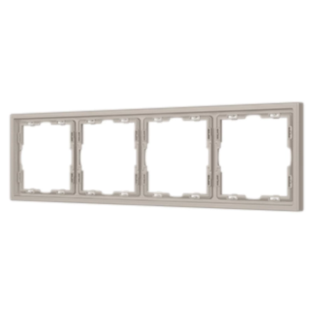 Рамка пластиковая FRM-NOBE-SFPL-4-CA (Arlight, Кашемир) 059460 - Viokon.com