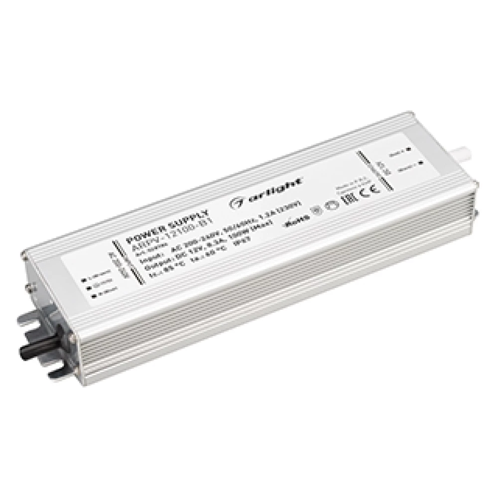 Блок питания ARPV-12100-B1 (12V, 8,3A, 100W) (Arlight, IP67 Металл, 3 года) 028786 - Viokon.com