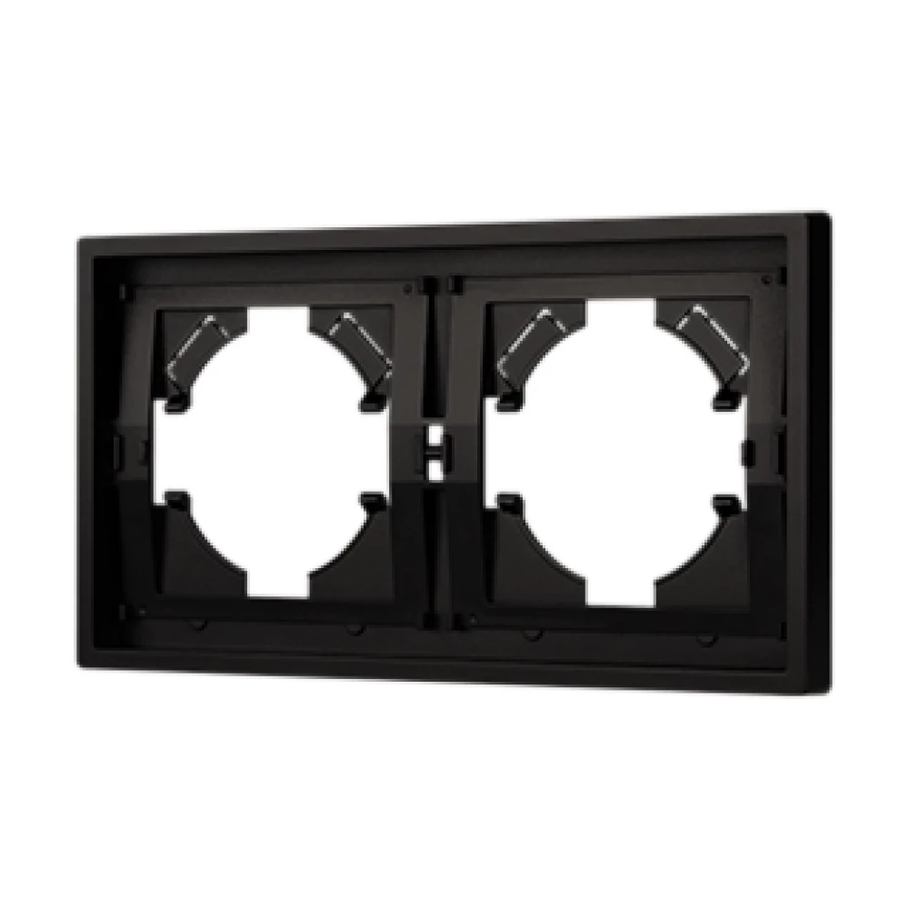 Рамка пластиковая FRM-TENDO-PL-2-BK (Arlight, Черный) 053840 - Viokon.com