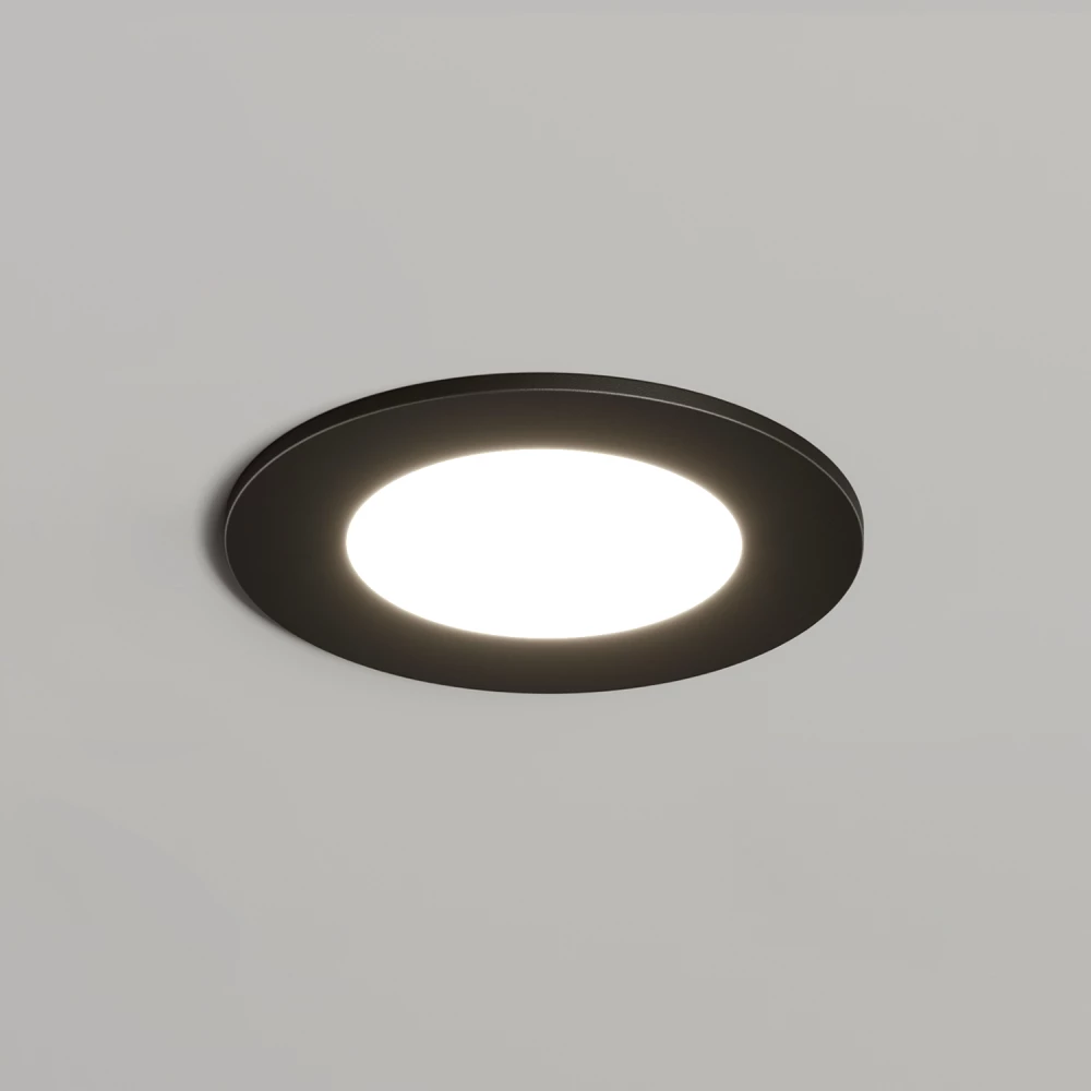 DK3101-BK Встраиваемый влагозащищенный светильник IP65 до 10 Вт LED GU53 черный - Viokon.com