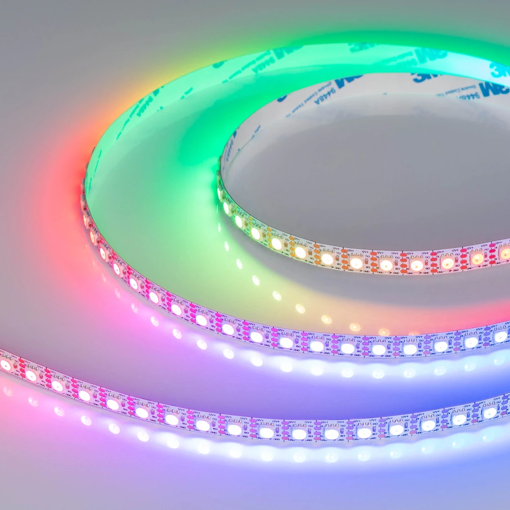 Лента SPI-B96-10mm 12V RGB-PX1-BPT (13 W/m, IP20, 5060, 5m) (Arlight, Открытый) 037868 - Viokon.com