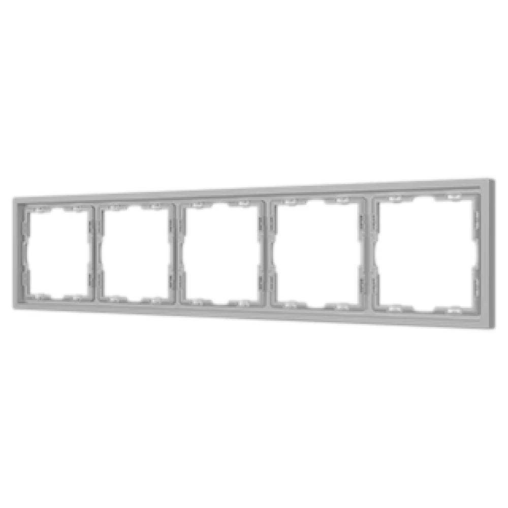 Рамка пластиковая FRM-NOBE-SFPL-5-IS (Arlight, Никель) 059463 - Viokon.com