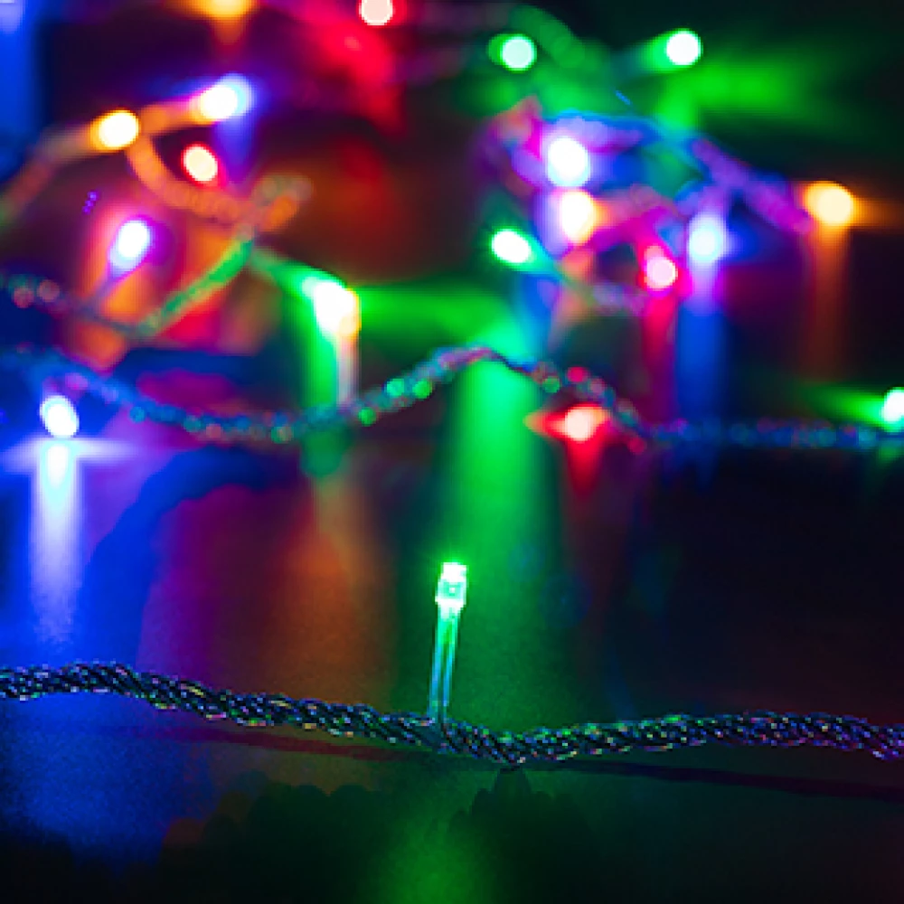 Светодиодная гирлянда ARD-STRING-HOME-5000-CLEAR-50LED-LIVE RGB (230V, 3.5W) (Ardecoled, IP20, 1 год) 025763 - Viokon.com