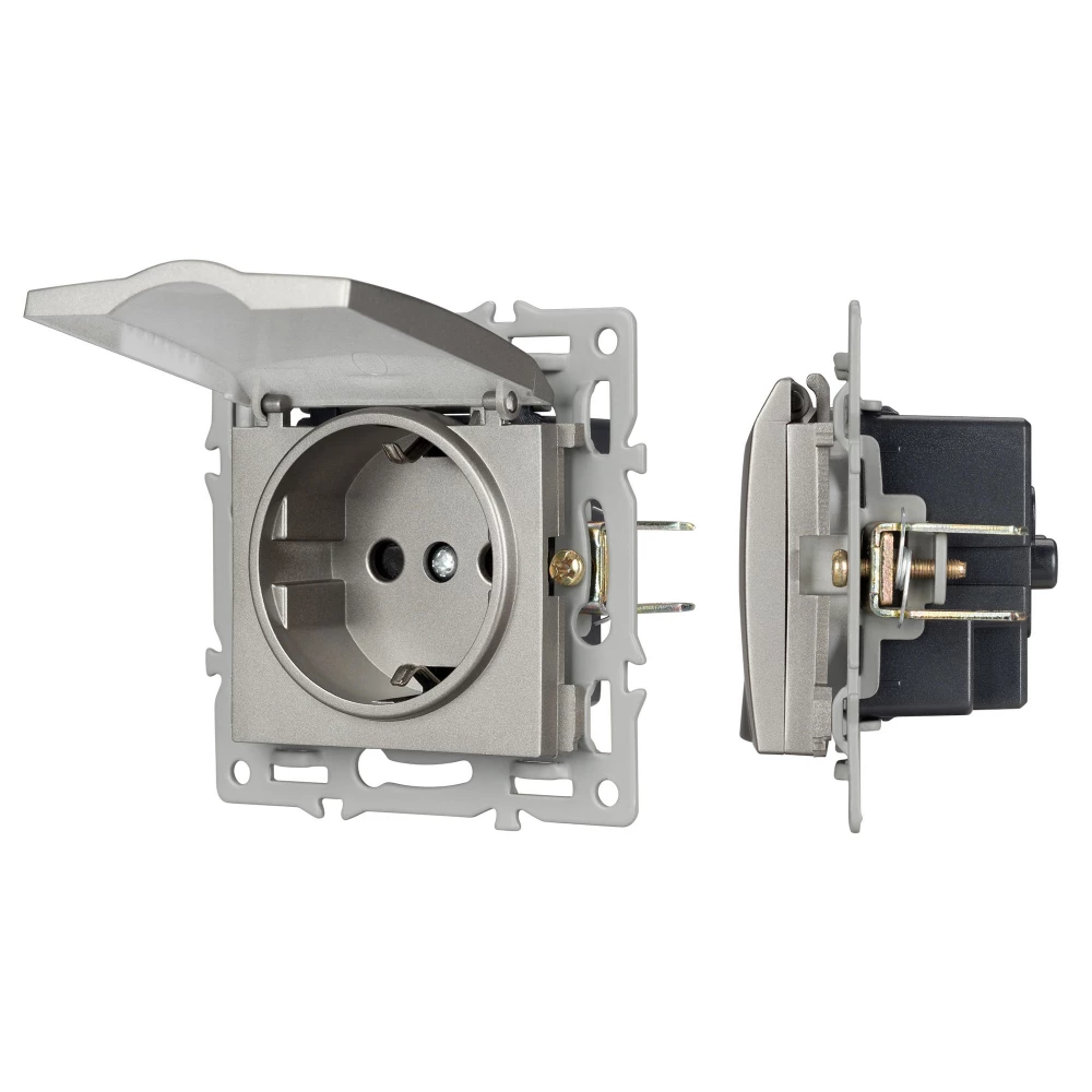 Механизм розетки влагозащищённый SCT-MCP-PL-GR (250V, 16A) (Arlight, -) 043747 - Viokon.com