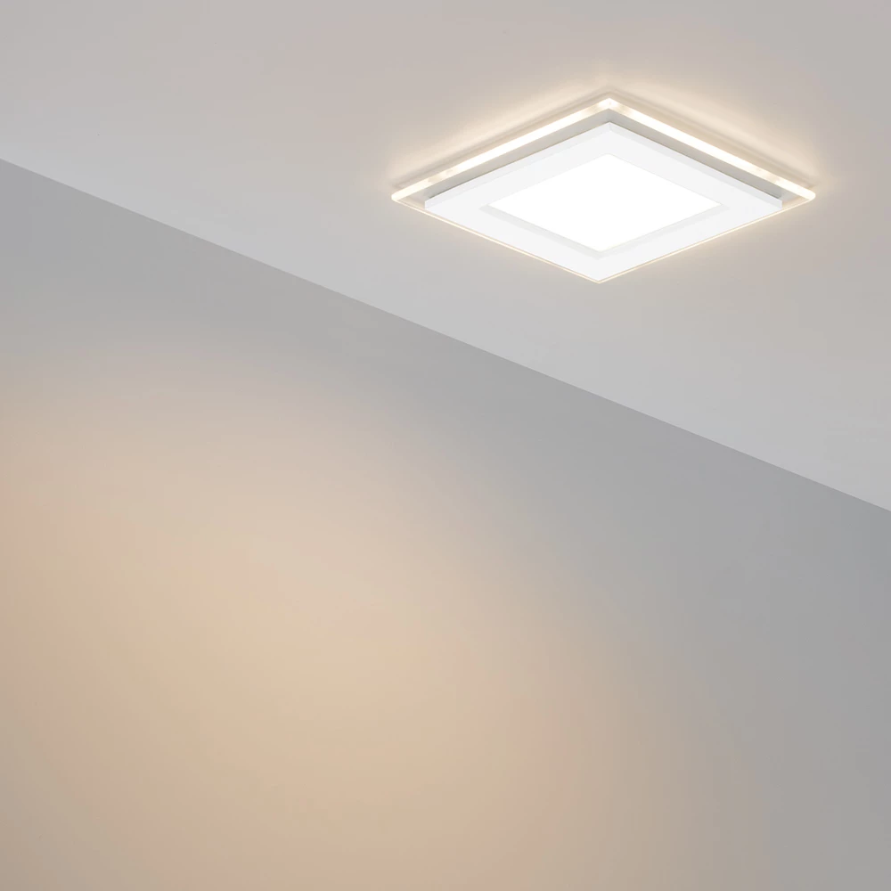 Светодиодная панель LT-S96x96WH 6W Warm White 120deg (Arlight, IP40 Металл, 3 года) 015572 - Viokon.com