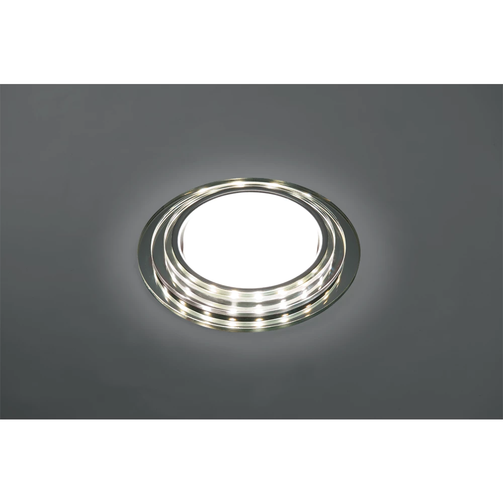 Светильник встраиваемый с белой LED подсветкой Feron CD5024 потолочный GX53 без лампы, матовый (40524) - Viokon.com