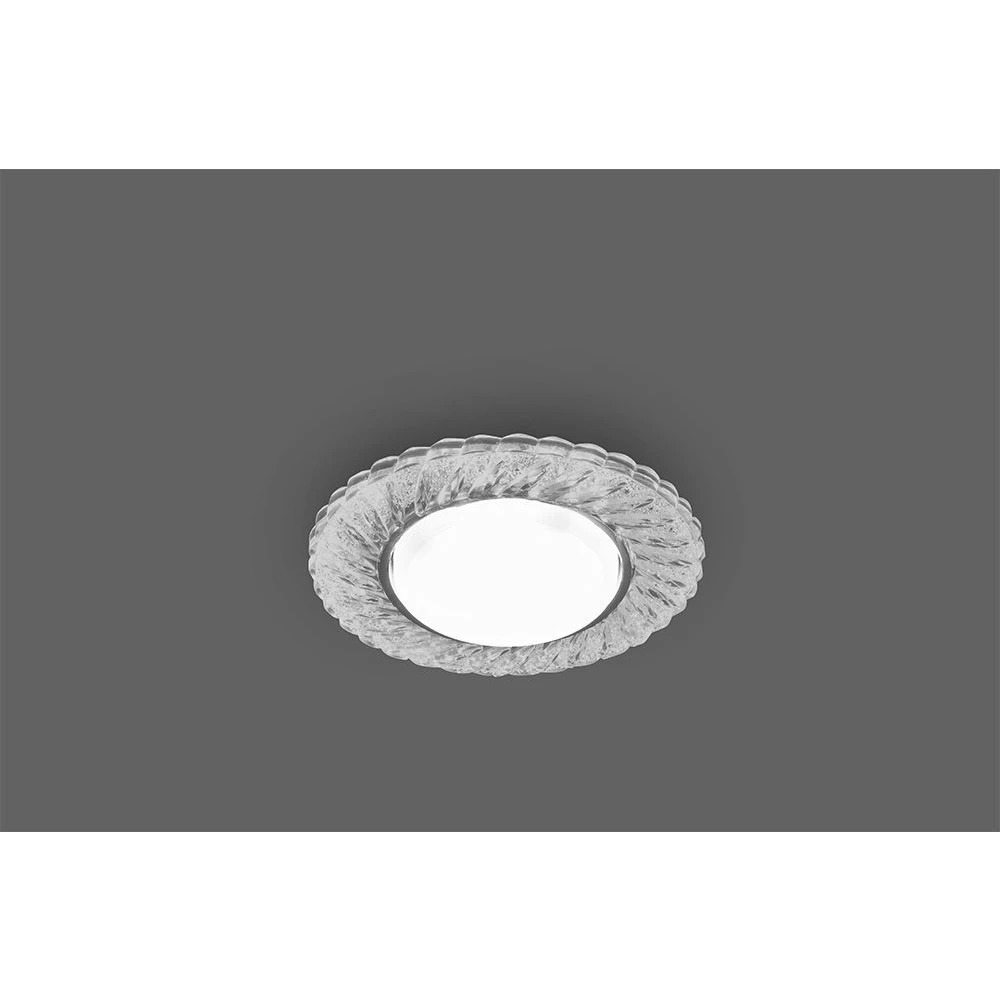 Светильник встраиваемый с белой LED подсветкой Feron CD4021 потолочный GX53 без лампы прозрачный (29474) - Viokon.com