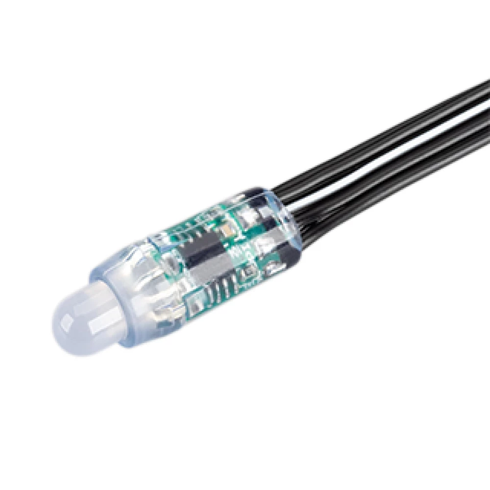 Герметичный управляемый модуль DMX-UVR-D12 5V RGB (0.3W, IP67, 90deg) (Arlight, Пластик, 5 лет) 039171 - Viokon.com
