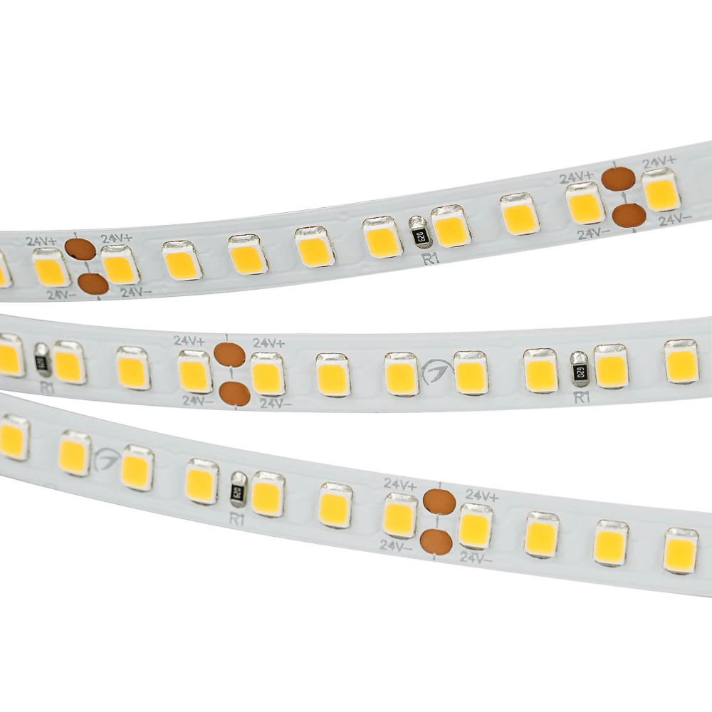 Лента RT-A160-8mm 24V Warm3500 (12 W/m, IP20, 2835, 5m) (Arlight, высок.эфф.150 лм/Вт) 028560(2) - Viokon.com