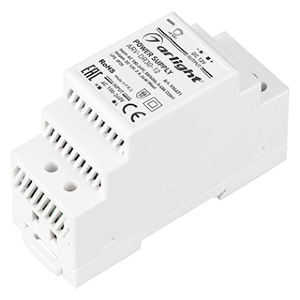 Блок питания ARV-DR30-12 (12V, 2A, 24W) (Arlight, IP20 DIN-рейка) 034671 - Viokon.com