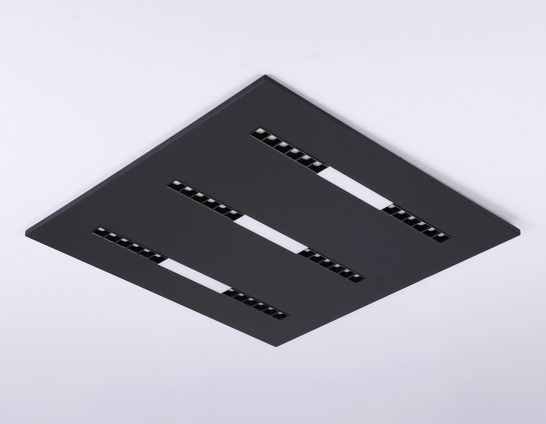 Светодиодная панель в стиле техно DPS1071 BK черный 48W 4000K 175-265V IP20 4080LM 595*595*14 - Viokon.com