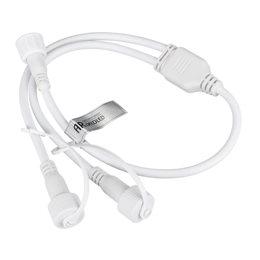 Коннектор питания ARD-CLASSIC-SYNC-RGB White (230V, 2 ports) (Ardecoled, Закрытый) 031803 - Viokon.com