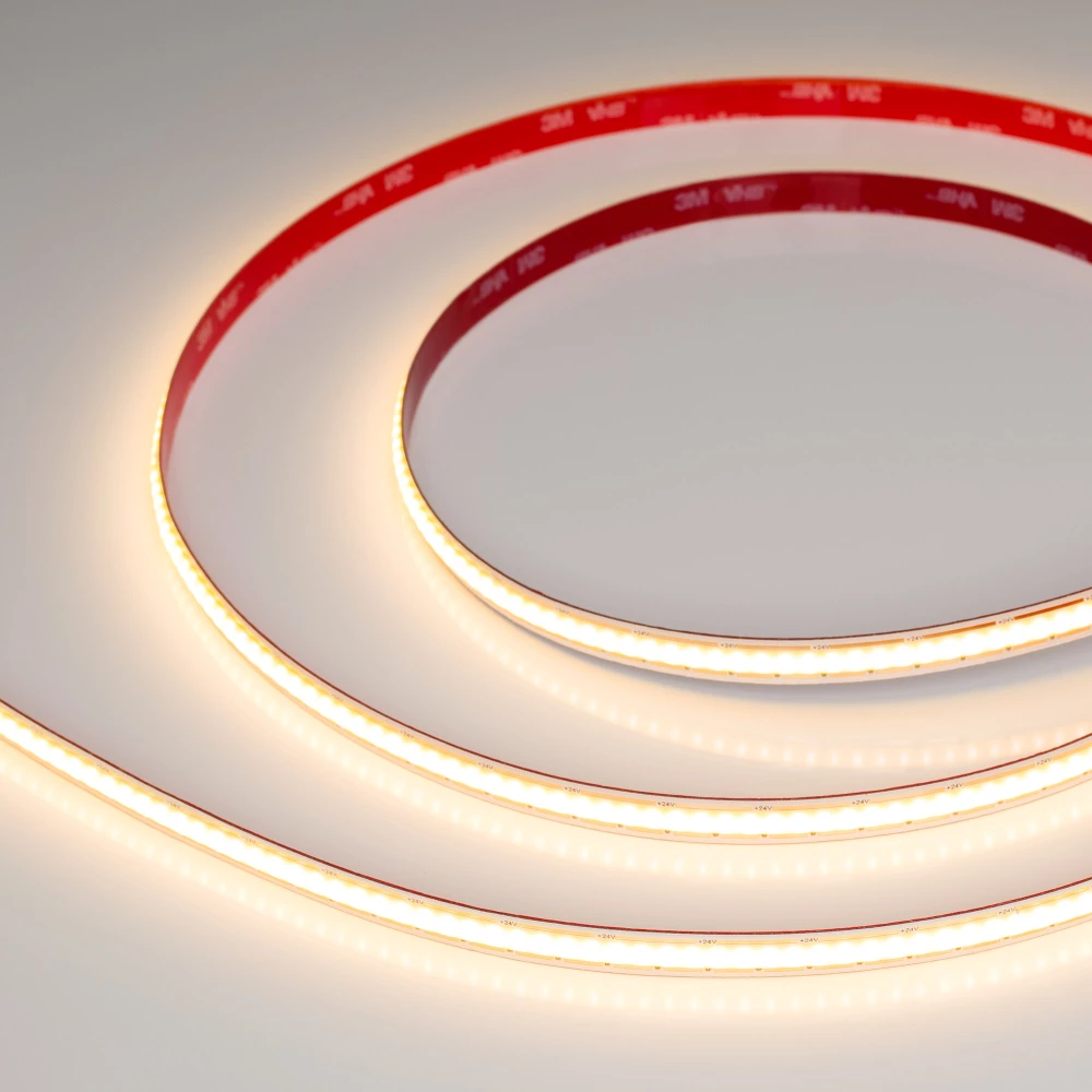 Лента COB-X480-10mm 24V Warm2700 (10 W/m, IP20, 5m, FreeCut) (Arlight, Свободная резка) 044197 - Viokon.com