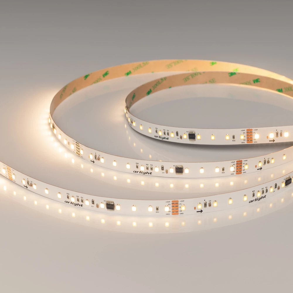 Лента DMX-A96-12mm 24V Warm3000-PX12 (14 W/m, IP20, 5m) (Arlight, CRI>90) 058173 - Viokon.com