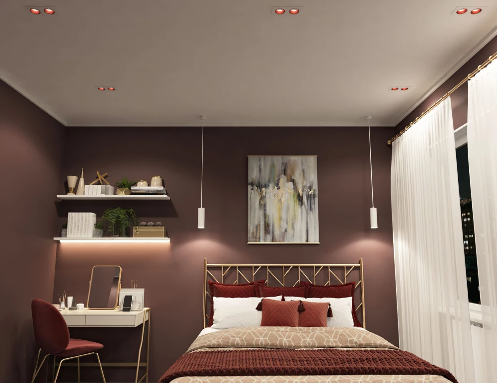 DK3072-WHRD Встраиваемый светильник IP 20 10 Вт GU53 LED белыйкрасный пластик - Viokon.com