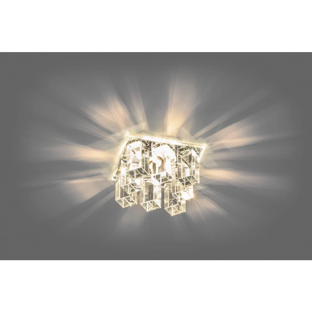 Светильник встраиваемый с белой LED подсветкой Feron JD120  потолочный JCD9 G9 прозрачный (27845) - Viokon.com