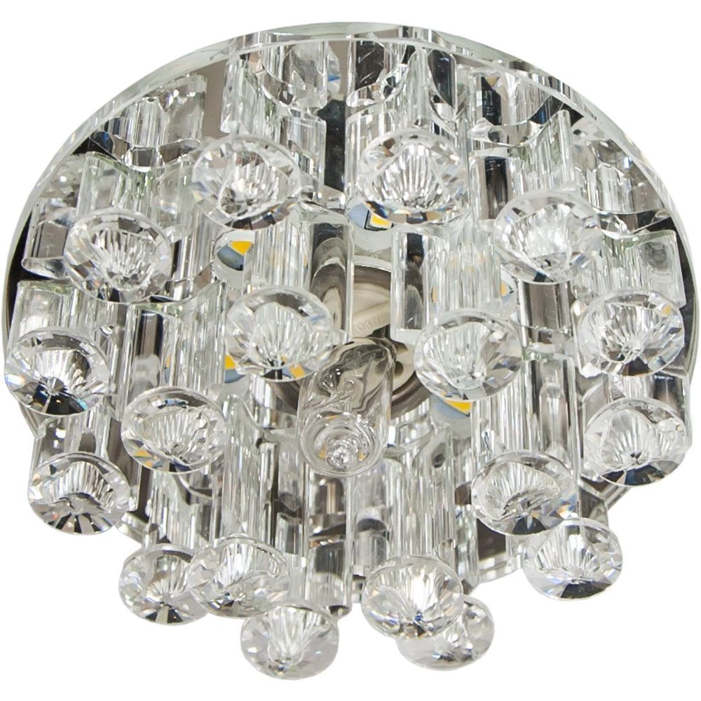 Светильник встраиваемый с белой LED подсветкой Feron 1550 потолочный JCD9 G9 прозрачный (27974) - Viokon.com