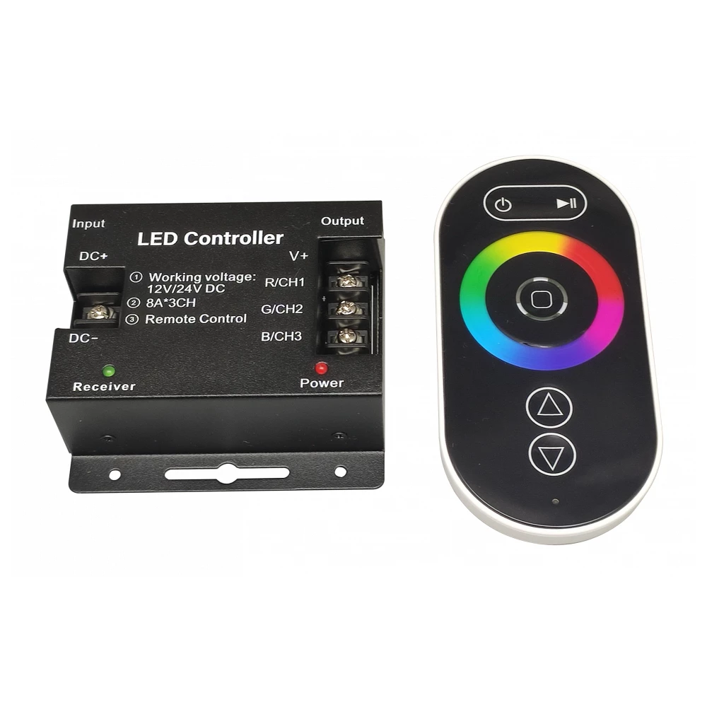 Контроллер с сенсорным ПДУ SR-RGB-S-24A 1224V 288576W - Viokon.com